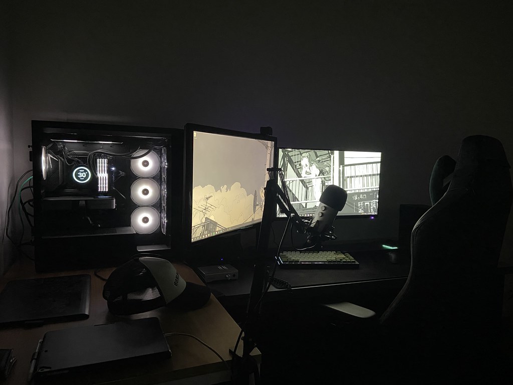 Gaming stations ready for a match